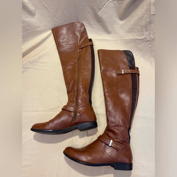 Brown Knee-High Riding Boots - Picture 4 of 10